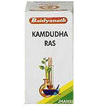 Камдудха раса Kamdudha Rasa (25tab) при жаре, жажде, головокружении, головных болях, кровотечении из носа