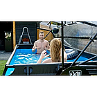 Каркасний басейн Exit Toys (540 х 250 х 122 см) дерево, з куполом, пісочним фільтром і тепловим насосом, фото 6
