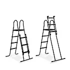 Басейн EXIT каркасний круглий з куполом 360х122 см + тепловий насос + пісочний фільтр "дерево", фото 7