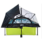 Каркасний басейн Exit Toys (220 х 150 х 65 см) лайм, з куполом, фільтр-насосом і тентом, фото 4