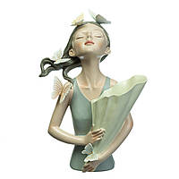 Фигурка Девушка Girl in gray 32х20х13 см Lefard AL97900 Белый EV, код: 6869950