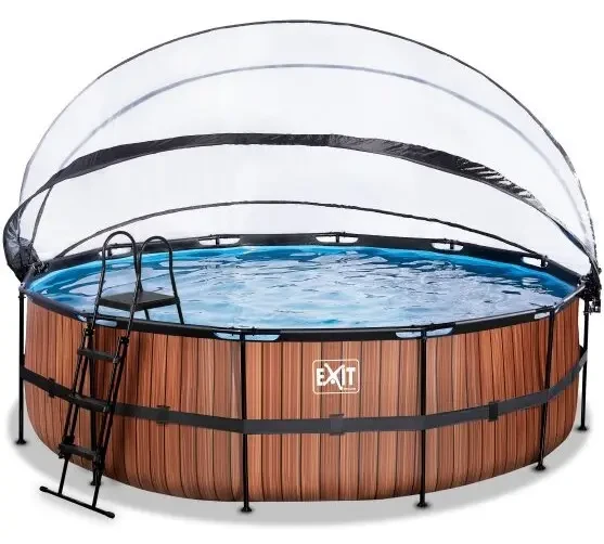 Басейн з куполом EXIT "дерево" 488х122 см (пісочний фільтр), фото 1