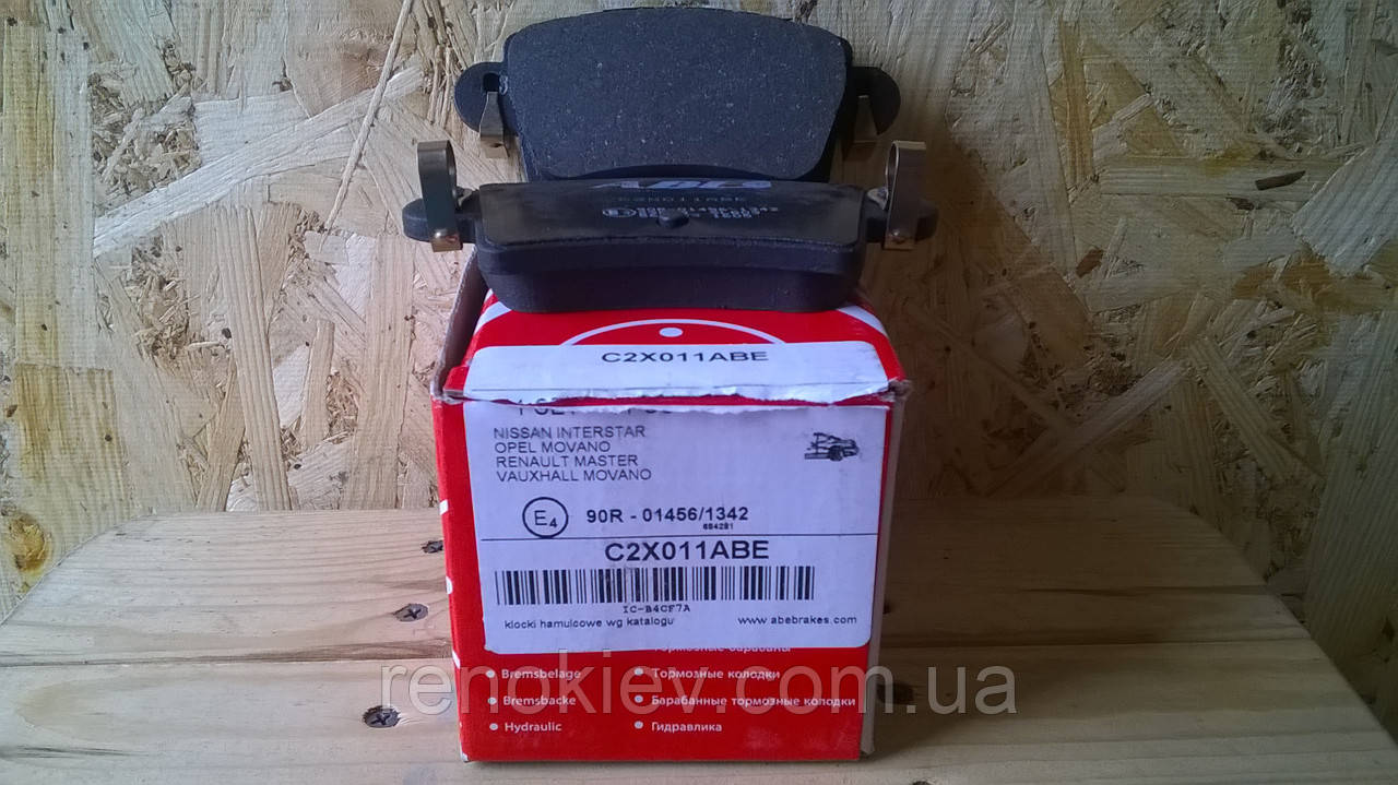 Гальмівні колодки задні Renault Master II Opel Movano 1998->(ABE C2X011ABE), фото 1