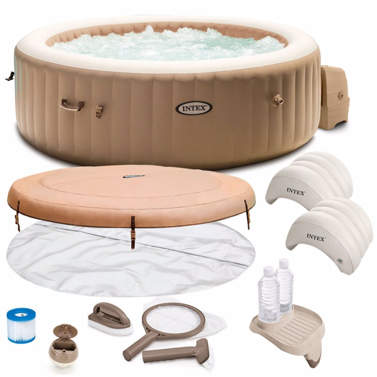 Надувний басейн-джакузі Intex PureSpa Bubble Therapy (216 х 71 см)
