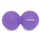 Масажний м'яч подвійний Cornix Lacrosse Double Ball 6.3 x 12.6 см (XR-0114), фото 3