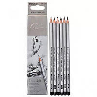 Набір графітних олівців Marco "Raffine" 6 шт.