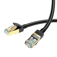 Патч-корд Hoco 3 метра Сat.6 Gigabit Ethernet RJ45 интернет кабель US02 BLACK