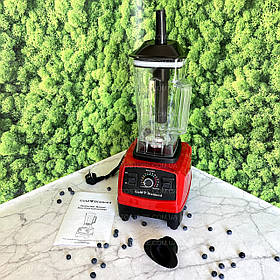 Стаціонарний блендер Silver NANO+ 4500 Вт об'єм 2 літри, 15 швидкостей Червоний