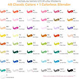 Спиртові маркери для скетчингу кисть та долото Ohuhu 48 Colors Dual Tips Alcohol Art Markers Brush & Chisel, фото 5