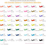 Спиртові маркери для скетчингу кисть та долото Ohuhu 48 Colors Dual Tips Alcohol Art Markers Brush & Chisel, фото 4