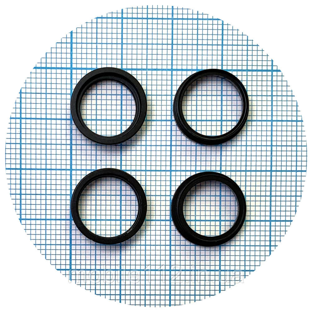 Кільце скла камери Apple iPhone 14, iPhone 14 Plus (чорне комплект 2 шт), фото 1