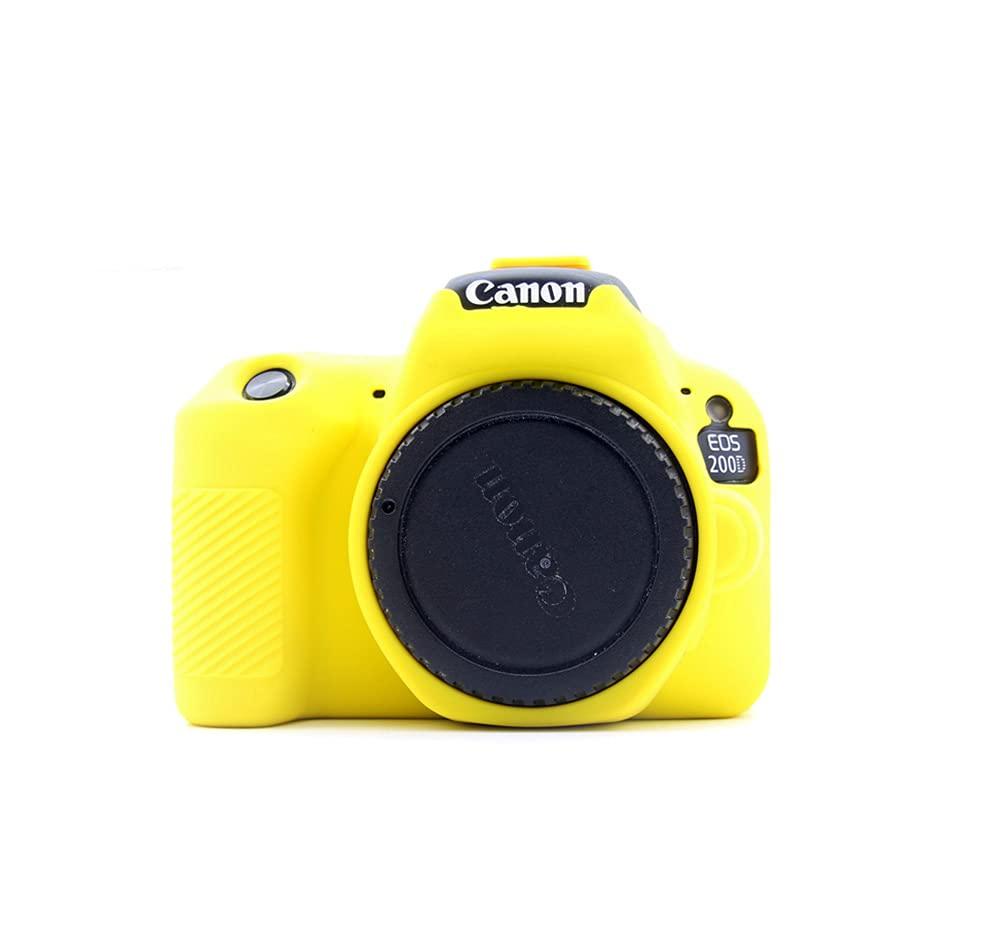 Захисний силіконовий чохол для фотоапаратів Canon EOS 200D, 250D, 200D II — жовтий