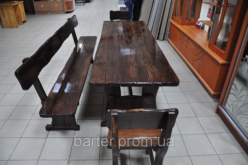 Производство столов деревянных дачных 1500*800 - фото 6 - id-p1928725533