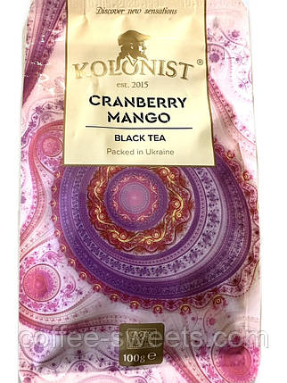 Чай Kolonist 100 г чорний Cranberry Mango OP, фото 3