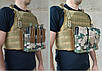 Підсумок під 6 магазінів АК/РПК потрійний (MOLLE, підсумок на розгрузку, жилет, РПС) Multicam, фото 3