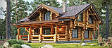 Wooden house made of rounded logs 7.2x12.3 m. in Marokko, фото 3