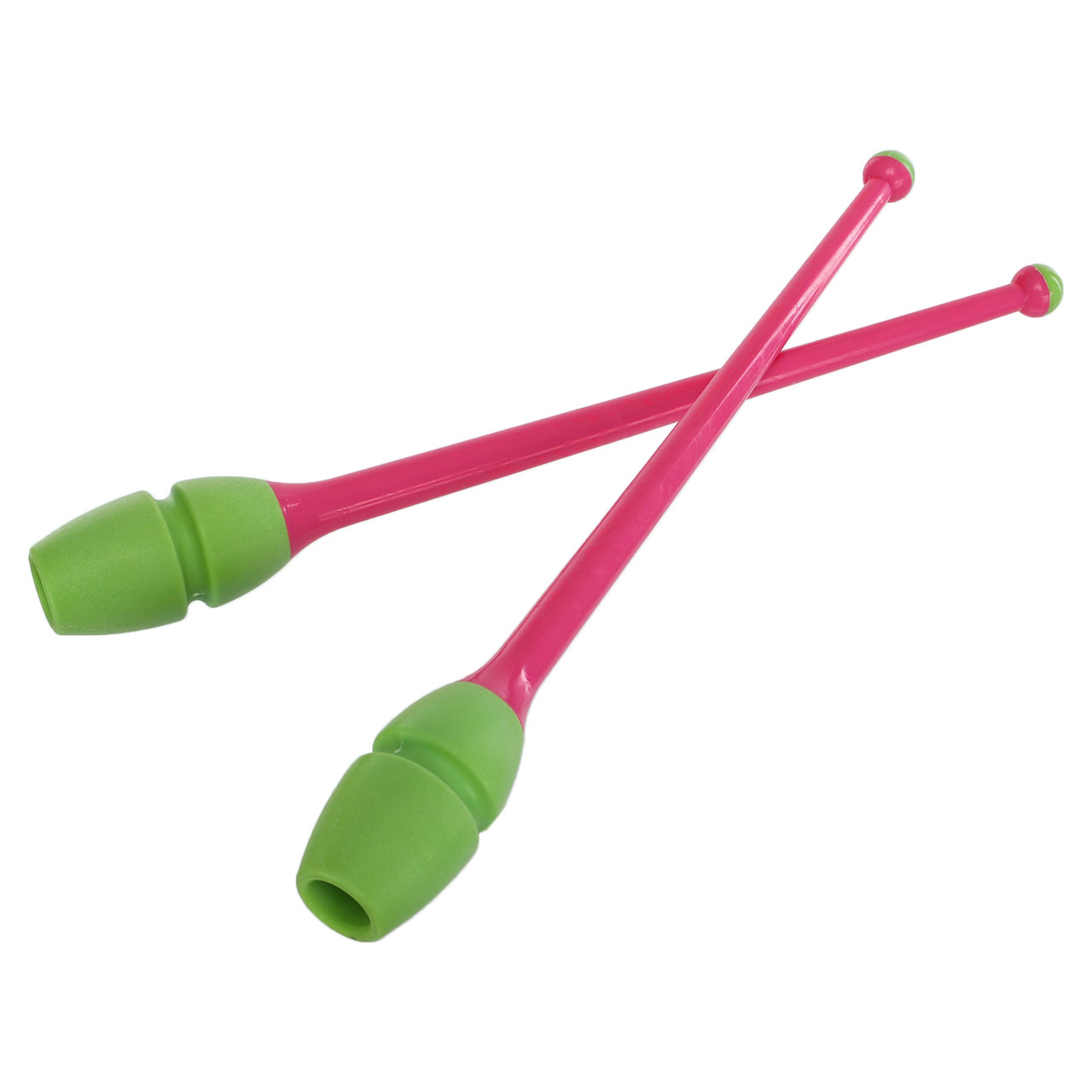 Булави для художньої гімнастики Zelart 0964 довжина 35 см Pink-Green, фото 1