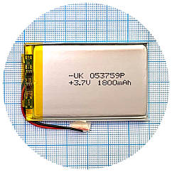Батарея (акумулятор) універсальний 053759P 60 x 37 x 5 1800 mAh 3.7V
