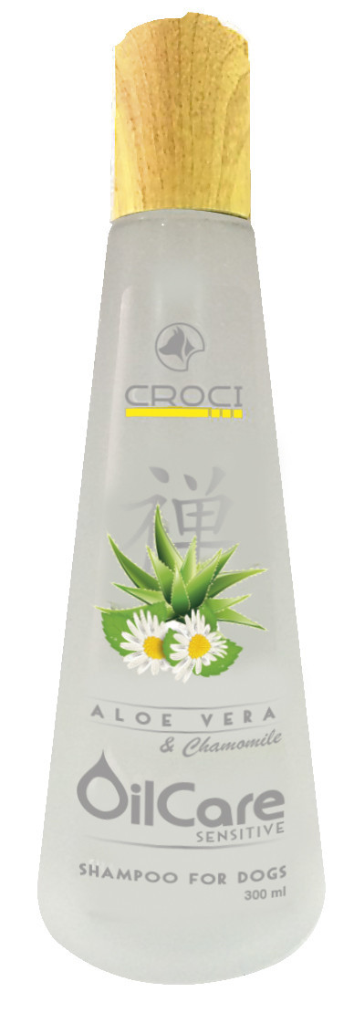 Шампунь Croci Gill's OILCARE Sensitive для чутливої шкіри тварин з алое-вера і ромашкою, 300 мл  162594