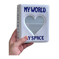 Альбом для зберігання K-POP світлин карт Korea Hard 3-дюймовий 14.8x11x3 см Блакитний