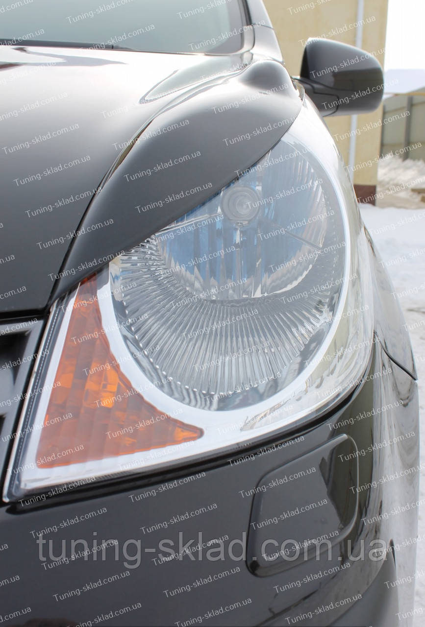 Вії Ніссан Ноут (накладки на передні фари Nissan Note дорестайл), фото 1