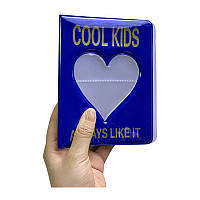 Альбом для зберігання K-POP світлин карт Korea Hard 3-дюймовий 14.8x11x3 см Синій