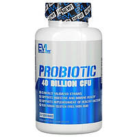 EVL Nutrition, Probiotic 40 Billion CFU (60 капс.), пробиотики