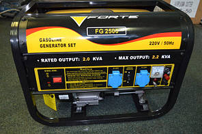 Бензиновий генератор FORTE FG2500 на 2,3 кВт. 220 V