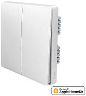 Умный выключатель Aqara Smart wall switch H1 (no neutral, double rocker) WS-EUK02 (EU version)