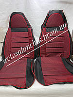 Автомобильные чехлы на DAEWOO LANOS SENS фирмы Пилот авточехлы на сидения красные тканевые Деу Ланос Сенс