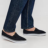 Жіночі сліпони чорні текстильні великого розміру 25,5см, фото 4