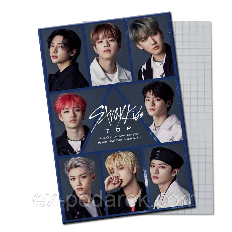 Тетрадь Стрей Кидс 48листов / Тетрадка Card Stray Kids 48 листов 01
