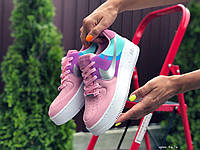 Женские стильные демисезонные кроссовки Nike Air Force 1 , розовые только 38 39 40