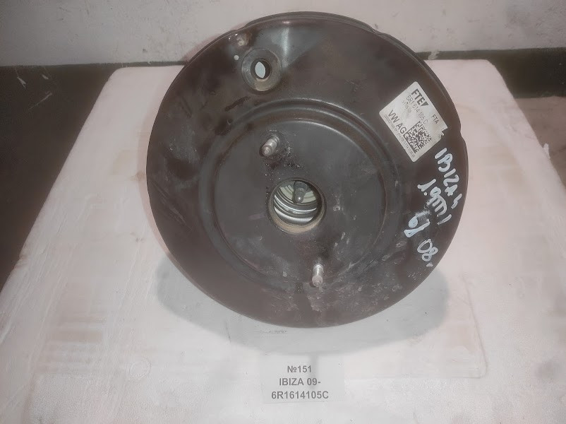 No151 Б/у Вакуумний підсилювач гальм 6R1614105c для Seat Ibiza 2008-