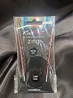 47061 Спиці кругові Zing 40 см 2,00 мм,