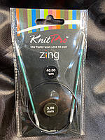 47065 Спиці кругові Zing 40 см, 3.00 мм