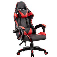 Геймерське ігрове крісло з подушками GT Play червоне комп'ютерне офісне розкладне, фото 4