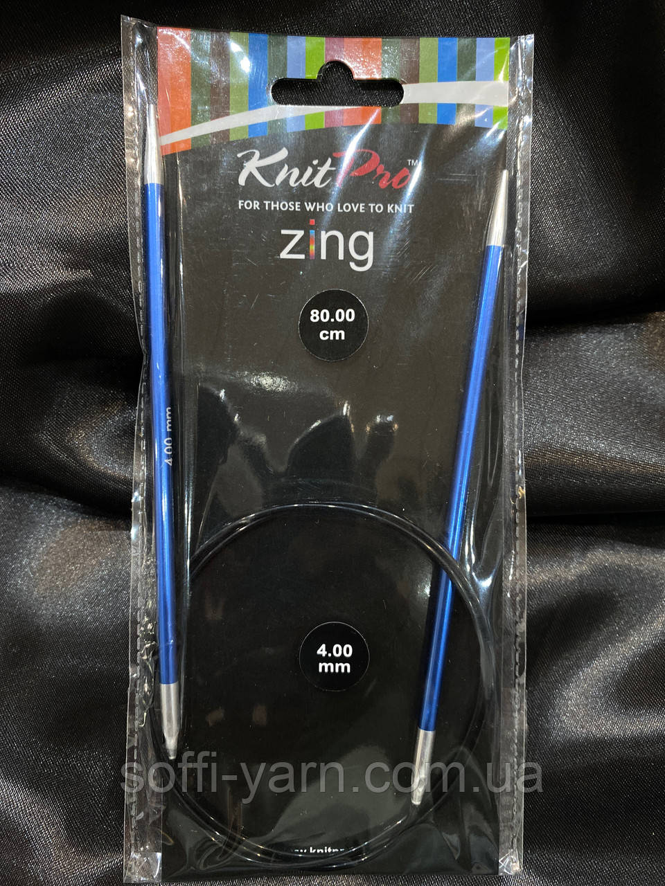 47129 Спиці кругові Zing 80 cм, 4.00 мм