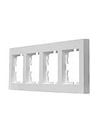 Рамка 4-тя горизонтальна LEZARD VESNA біла (10 шт./120 шт.), фото 2