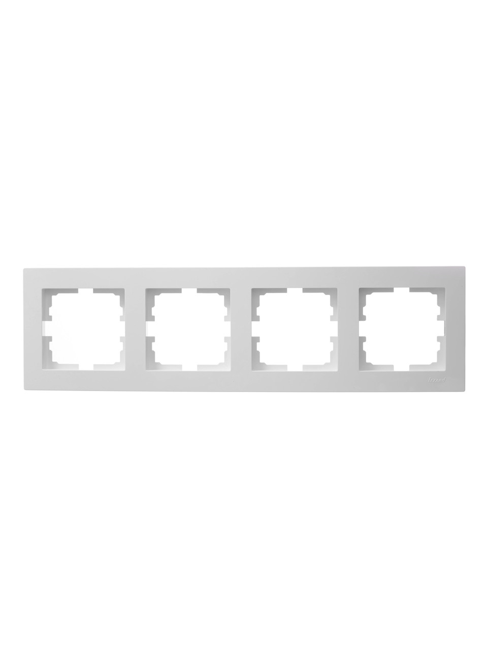 Рамка 4-тя горизонтальна LEZARD VESNA біла (10 шт./120 шт.), фото 1