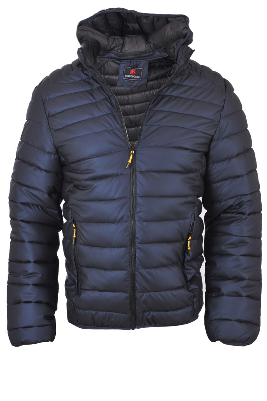 Куртка єврозима чоловіча Linkevogue 23-2367 темно-синя