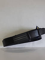 Ремень-автомат 01.075.217 чёрный кожаный (3,5 х 124 см) с пружинной пряжкой