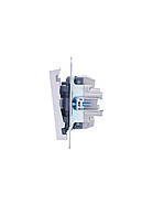 Вимикач потрійний LEZARD VESNA білий (10 шт./120 шт.), фото 2