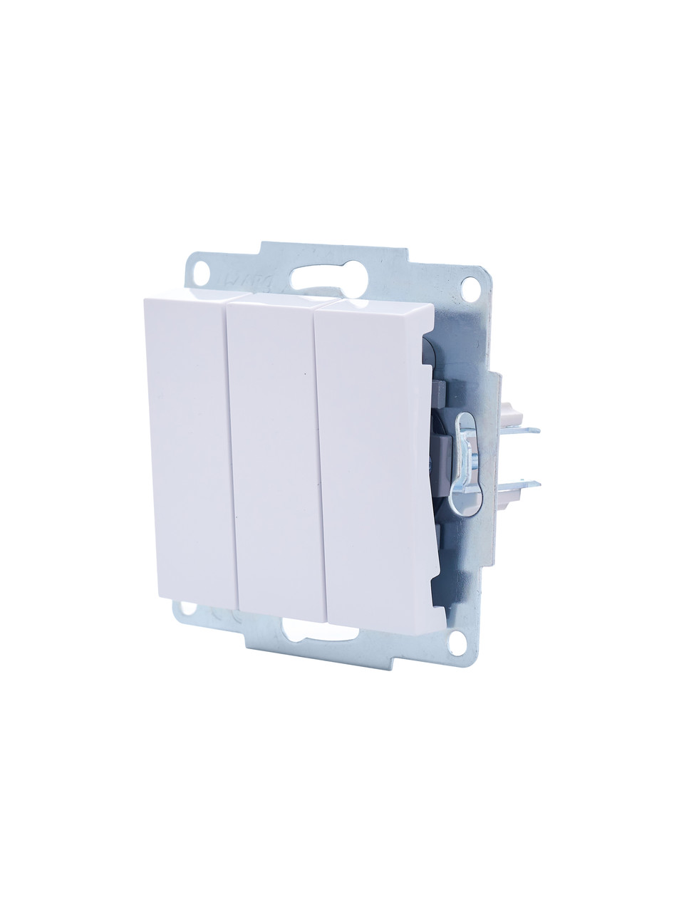 Вимикач потрійний LEZARD VESNA білий (10 шт./120 шт.), фото 1