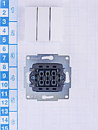 Вимикач потрійний LEZARD VESNA білий (10 шт./120 шт.), фото 8