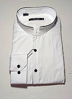 Рубашка мужская Crestance стойка воротник SDK7889 структурная
