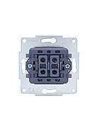 Вимикач подвійний з підсвіткою LEZARD VESNA білий (10 шт./120 шт.), фото 7