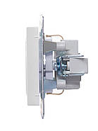 Розетка з/з ПБТ LEZARD VESNA біла (10 шт./120 шт.) (без рамки), фото 3