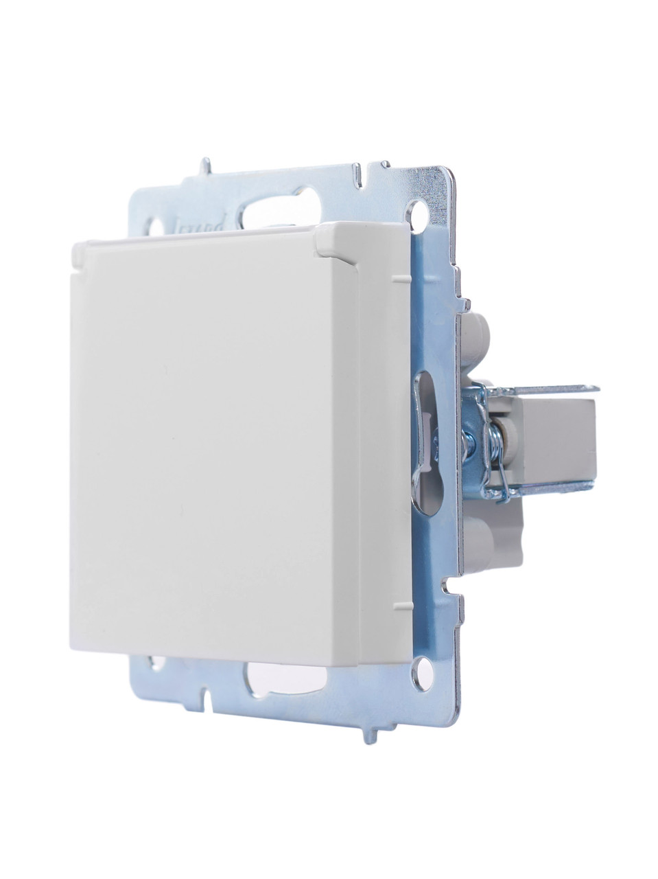 Розетка з/з з кришкою ПБТ LEZARD VESNA біла (10 шт./120 шт.) (без рамки), фото 1