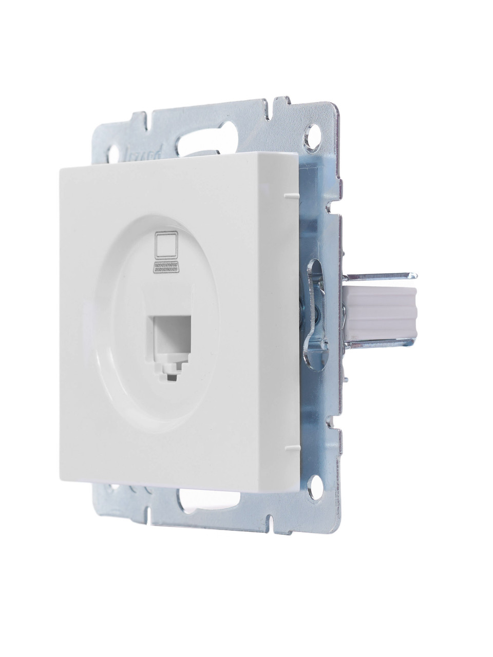 Розетка комп'ютерна LEZARD VESNA біла (10 шт./120 шт.) (без рамки), фото 1